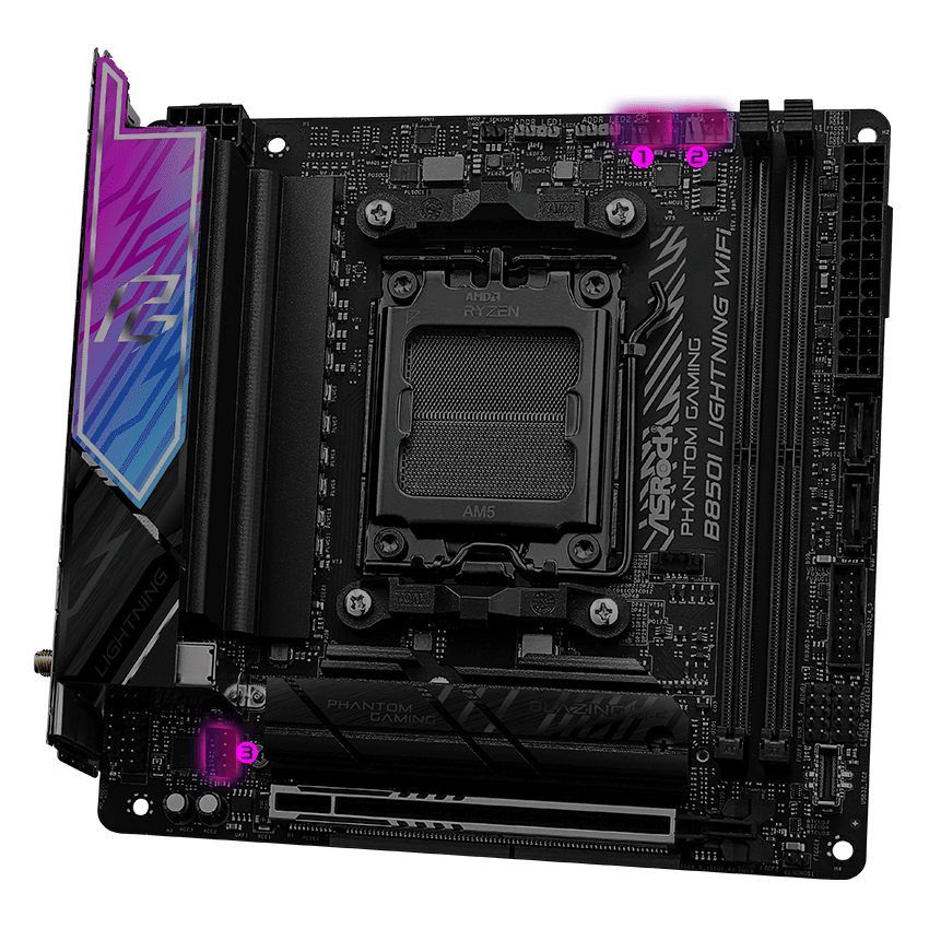 ASRock B850I Lightning WiFi AM5 Mini ITX Motherboard